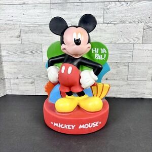 Disney‎ Parks Mickey Mouse plastic piggy bank vintage